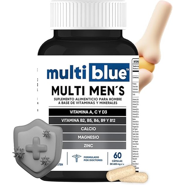 Multi Men - 60 Cápsulas de 600mg | Complejo Multivitaminico