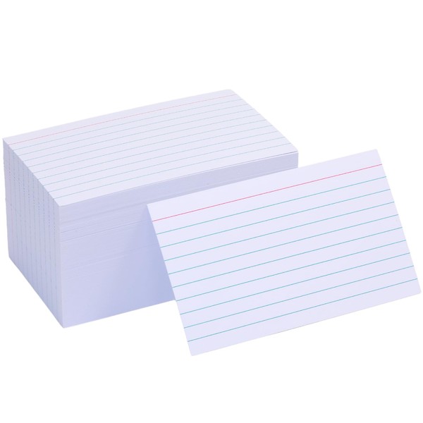 Ruled Index Cards 3 X 5 Double Sided Lined Notecards