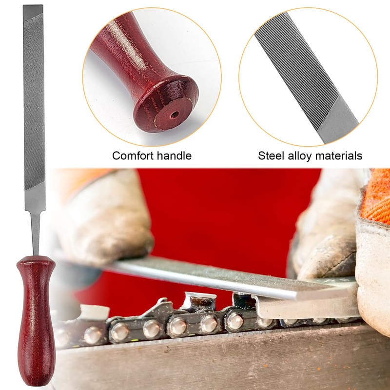 11-Piece Set Chainsaw Sharpener, High-Quality Steel Saw Chain Sharpener, Chain