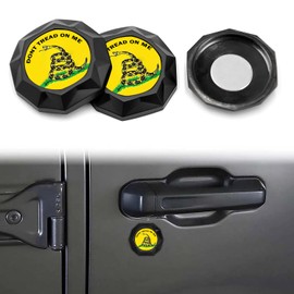 Superkred Magnetic Keyhole Covers for Jeep Wrangler Jeep Gladiator: 2025 Upgraded SUV Door Security Keyhole Cover Accessories(Magnetic & Yellow)