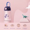 420ml Water Bottle Portable Cute Cartoon Straw Cup Drinking Bottle