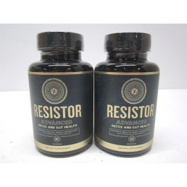 Resistor Advance Detox and Gut Health Supplement Capsules 60ct. - Lot of 2