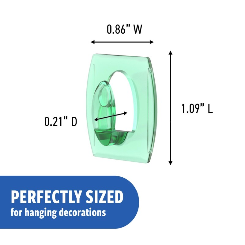 Command Limited Edition Mini Hooks [Removable] 6 Pack (Clementine) /