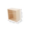 Ciieeo 2Pcs Storage Box with Clear Acrylic Sliding Lid Crate