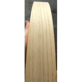 Oak White 2MM edgebanding Wood Veneer 1-3/8" x 71" x .080" Thickness Edge Band