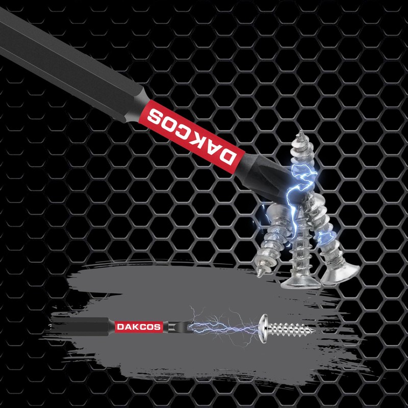 DAKCOS 10-Piece Special Screwdriver Bit Set, 70 mm Long Triangle