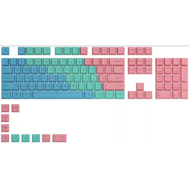Glorious GPBT Dye Sublimated Keycaps (Pastel) - Thick PBT Plastic