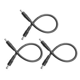 GGIPOWY 3-Pack DC Extension Cord 5.5mm x 2.1mm Male to Male Power Cable,5V 12V DC Power Supply Plug Adapter, for CCTV Camera,Solar Monitoring,LED Light Strips,Power Concentrator Box,Car,Subwoofer，1ft