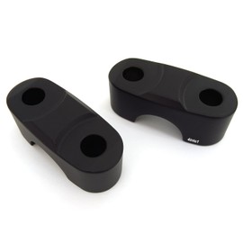 Flat Black Handlebar Clamp Set of 2 - Compatible with Honda CB160/175/200/350/360/400/450/550/750