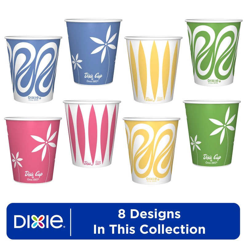 Dixie Multi-Purpose, 5 oz Paper Cups, Box of 100 Cups,