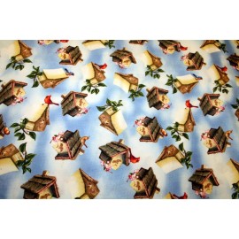 Quilting Treasures BIRDS AND BIRDHOUSES FROM QUILRING TREASURES  - 100% COTTON FABRIC