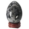 Ladeukoi Stone Egg Figurine, Polished Healing Crystal Easter Eggs Sphere
