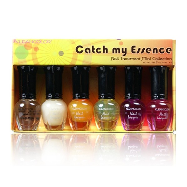 Kleancolor Nail Treatment Lacquer Mini Collection Catch My Essence Art 604 + Free ZipBag Gift