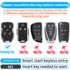Sindeda for Chevy Key Fob Protective Cover TPU and Leather