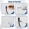 Josmimic Baseball Bat Holder Wall Mount: Black Bat Display Rack,
