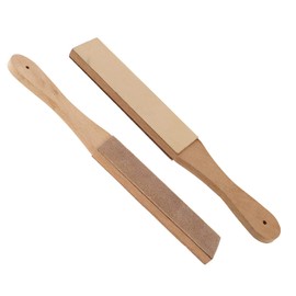 1 x Leather Strop for Sharpening Wood Leather Razor Accessories Abrasive Paste