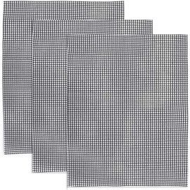 linlinfa Reusable Grill Grids, Baking Mats, Heat Resistant BBQ Teflon Grill Mats for Charcoal, Gas Grilling, Cooking, Baking, Grill and Oven, 40 x 33 cm, Mat Set of 3