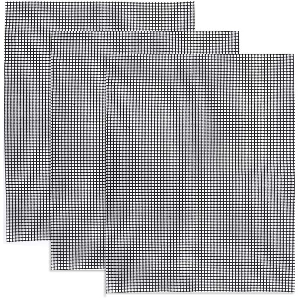 linlinfa Reusable Grill Grids, Baking Mats, Heat Resistant BBQ Teflon