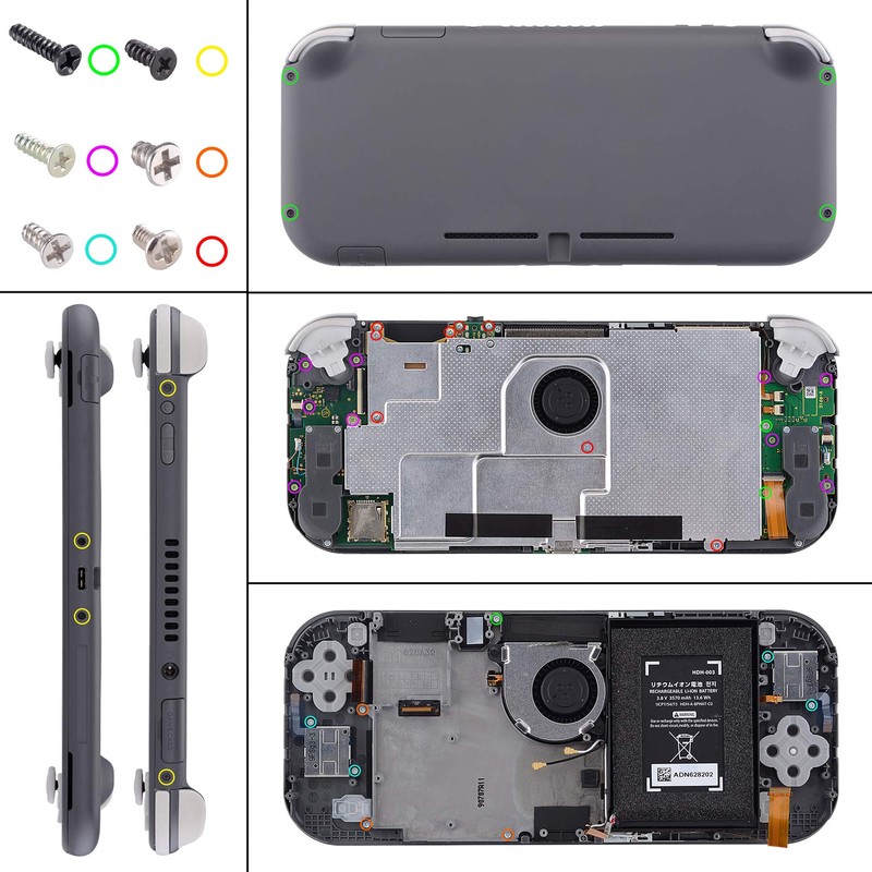 eXtremeRate Premium Buttons Kit for Switch Lite, Custom Replacement Buttons