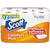 Scott ComfortPlus Toilet Paper, 12 Double Rolls,231 Sheets per Roll,