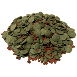 BIG KAHUNA TROPICAL FISH Bottom Feeder Fish Food Mix - Sinking Algae Wafer Mix That Provides Balanced Diet for Plecos, Snails, Cory Cats, Catfish, Shrimp, and Crayfish (5 Pound)