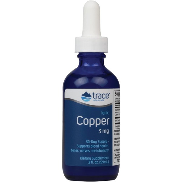 Trace Minerals Liquid Ionic Copper - 3 mg Dietary Supplement