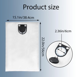3931A 3931 Vacuum Dust Bags For BOSCH Wet/Dry Vacuum Cleaner/Dust Collector VAC013 White (Pack of 5)