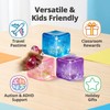 3Pcs Glitter Squishy Cube,Slow Rise Stress Cubes,Sugar Squeeze Toys