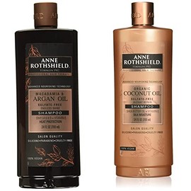 ANNE ROTHSHIELD - Champú de macadamia y aceite de argán 700 ml  Champú de aceite de coco ecológico 700 ml                                             