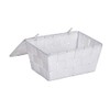 Wenko Adria Storage Basket with Lid, White, 14 x 19