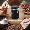 Coffee Canisters with Window,Scoop and Airtight Lid Stainless Steel Kitchen