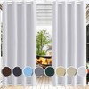 Outdoor Curtain Weatherproof with Eyelets Top and Bottom Outdoor Curtains