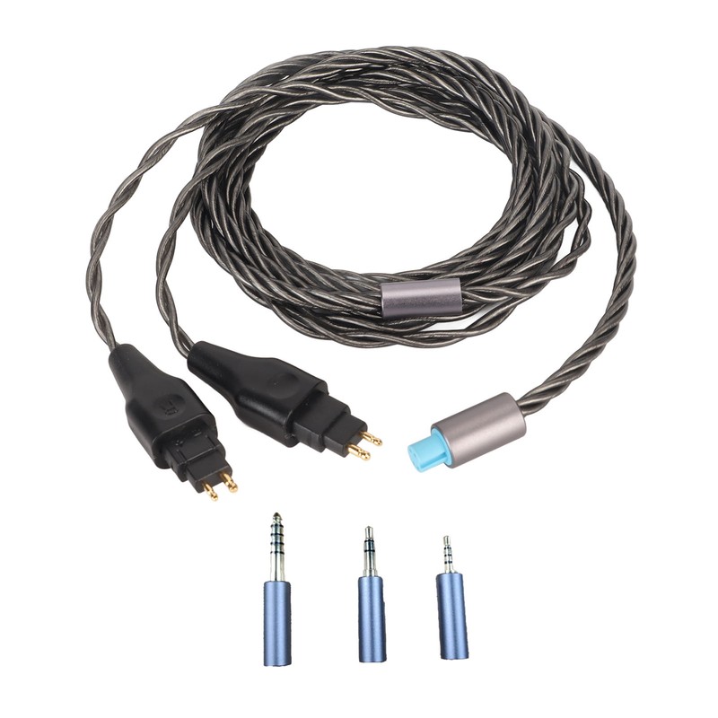 2Pin Sound Cable 3 in 1 Silver Plated Copper Cable