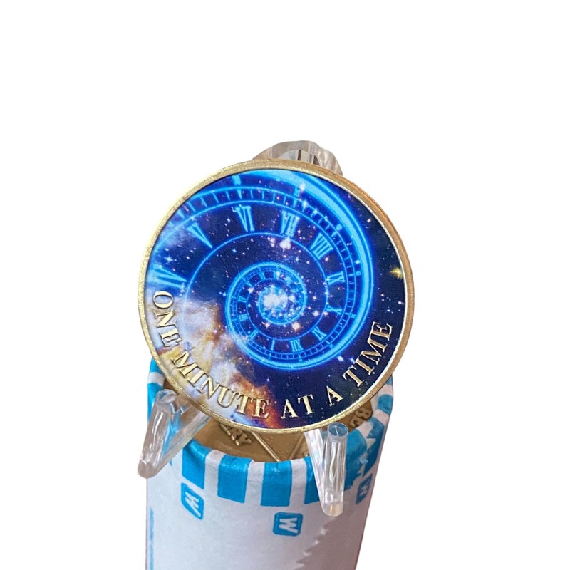Time Spiral Universe One Minute at A Time Medallion Serenity