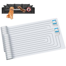 SEERWAY Scat Pet Shock Mat 2 Pieces, Shock Pads for Dogs and Cats Training Indoor, Electric Repellent Mat Keeps Pets Off Couch, Sofa, Countertop, 3 Modes, 2 Pieces Same Size, Battery Operated