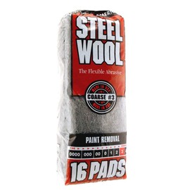 Homax Rhodes American Paint Removal Steel Wool, Coarse Grade #3, 16 Pads