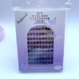 320Pcs full Lash Extension Kit Cluster Eyelash Extension Kit Clusters Individual Lashes Kit with Lash Bond and seal glue, Lash Remover, Lash Applicator, Faux Mink Protein Fiber for Beginners50P80P