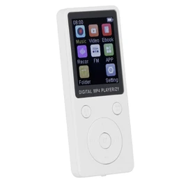 MP3 Player with 5.0, 1.8" Color Screen Portable Music Player, HiFi Sound Music Player, Premium Audio Experience for Music Lovers, Extended Support Up to 128GB (White)