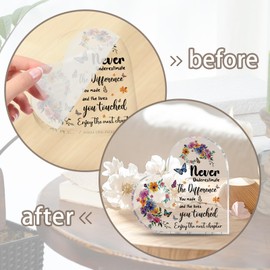 Retirement Gifts for Women Retirement Acrylic Plaque 4 x 4" Retirement Plaques Leaving Gifts for Women Funny Retirement Gifts