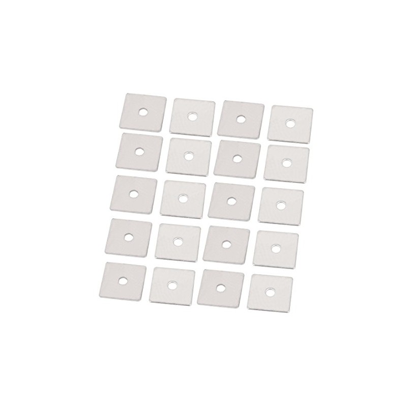 Sourcingmap M3 x 16mm Square Stainless Steel Flat Repair Plate