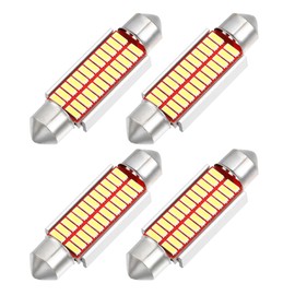 X AUTOHAUX LED Festoon Light White 41mm 211 212 24SMD 4014 Chipset(Set of 4)