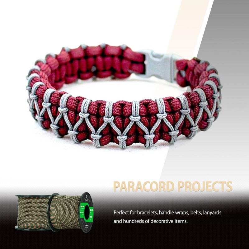 Abma Cord Paracord 100 lbs 2mm 100% Nylon 30M -