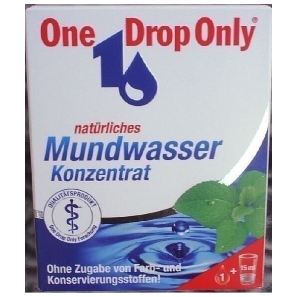 One drop only Mouthwash 0.3oz Natural Concentrate 5 Packs