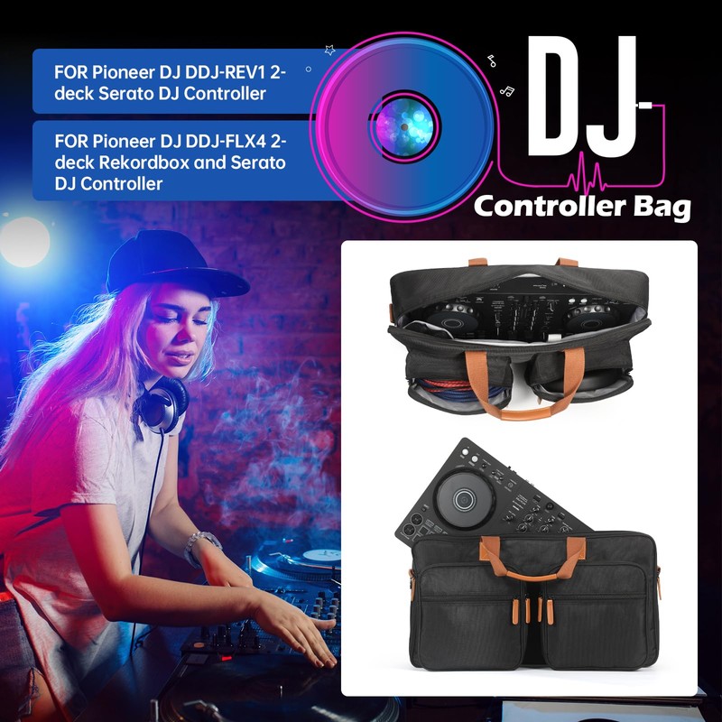 OUKNAK Protector Bag Storage Case, Tote Bag for Pioneer DJ
