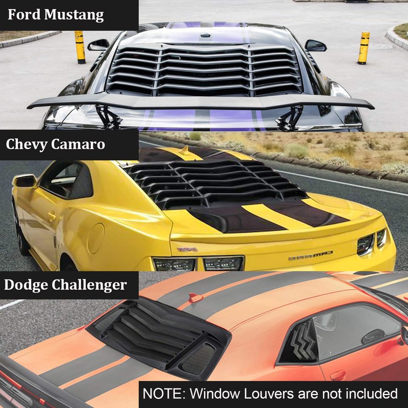 Rear Window Louvers Hardware Installation Hardware Accessories for Ford Mustang