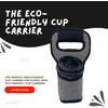 KOSTOO Portable Drink Carrier and Reusable Coffee Cup Holder for