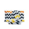 Valerian Chevron Printed Pillowcases 2-Piece Set Egyptian Quality 1500 Thread