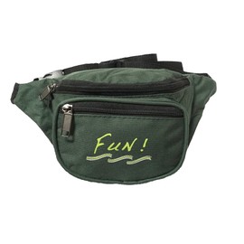 Yens Fanny Pack for Men Women - Waist Bag Pack - Lightweight Belt Bag for Travel Sports Hiking (FN-Fun 3-Zip, Hunter Green)