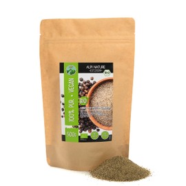 Organic Pepper Black Ground (500 g), Ground Black Pepper from Controlled Organic Cultivation, Gluten-Free, Lactose-Free, Laboratory Tested, Vegan, 100% Natural without Additives