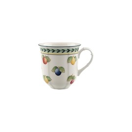 Villeroy & Boch French Garden Fleurence Jumbo Mug, 15 oz, Premium Porcelain, White/Colored